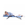 Zahradní polohovací křeslo SPRINGOS RELAX světle modré