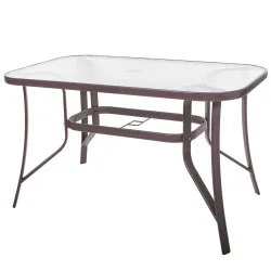 Zahradní stůl 120x70 cm SPRINGOS TOSCANA GF0076 hnědý