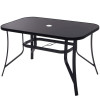 Zahradní stůl 120x70 SPRINGOS TOSCANA GF0077 černý