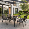 Zahradní stůl 120x70 SPRINGOS TOSCANA GF0077 černý