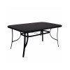 Zahradní stůl 150x90 cm SPRINGOS TOSCANA BLACK černý
