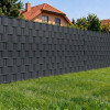 Plotová páska 19cm x 50m + spony SPRINGOS FN0009 antracitová
