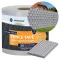 Plotová páska 19cm x 35m + spony SPRINGOS FN0002 světle šedá