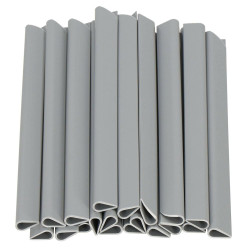 Montážní klipy na plot 19x1,5 cm sada 20k SPRINGOS FN0007 světle šedé