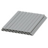 Montážní klipy na plot 19x1,5 cm sada 20k SPRINGOS FN0007 světle šedé