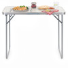 Kempingový stolek 90x60x70cm SPRINGOS CS0136 bílý