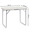 Kempingový stolek 90x60x70cm SPRINGOS CS0136 bílý