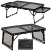Kempingový stolek 89x40x27cm SPRINGOS CS0187 černý