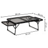 Kempingový stolek 89x40x27cm SPRINGOS CS0187 černý