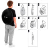 Samorozkládací stan 120x120x190cm SPRINGOS PT036 černý