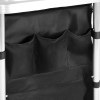 Kempingová kuchyňka se skříňkami 175x45x110cm SPRINGOS CS0188 černo-stříbrná
