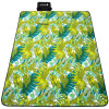 Pikniková deka 200x200 cm SPRINGOS PM041 zelená s listy