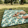 Pikniková deka 200x200 SPRINGOS PM052 zelená s listy