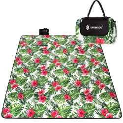 Pikniková deka 200x160 cm SPRINGOS PM020 zeleno-červená