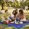 Pikniková deka 150x135 cm SPRINGOS PM045 modrá