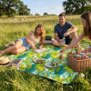 Pikniková deka 200x150 cm SPRINGOS PM040 zelená s listy