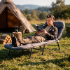 Kempingová skládací postel SPRINGOS CS0188 šedá