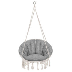 Závěsné křeslo s polštářem 60 cm, krémová SPRINGOS SPR0043