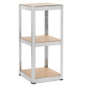 Kovový regál 180x40x40 cm 5 polic SPRINGOS HA5281 pozinkovaný
