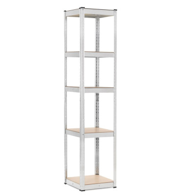 Kovový regál 180x40x40 cm 5 polic SPRINGOS HA5281 pozinkovaný