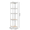 Kovový regál 180x40x40 cm 5 polic SPRINGOS HA5281 pozinkovaný