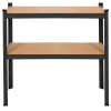 Kovový regál 174x80x40 cm 4 police SPRINGOS HA5283 černý