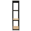 Kovový regál 174x80x40 cm 4 police SPRINGOS HA5283 černý