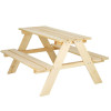 Dětský piknikový stůl s lavicemi 90 cm DECHLAND Mini Picnic