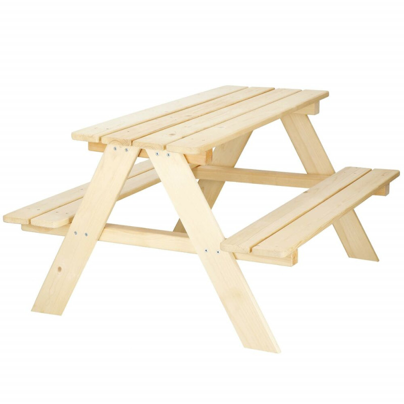 Springos dětská oboustranná lavička 90 cm přírodní