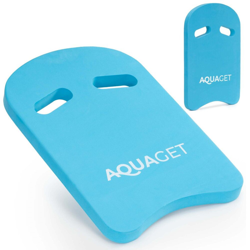 Plavecká deska s úchyty 44x29x3 cm AQUAGET AQ0058 modrá