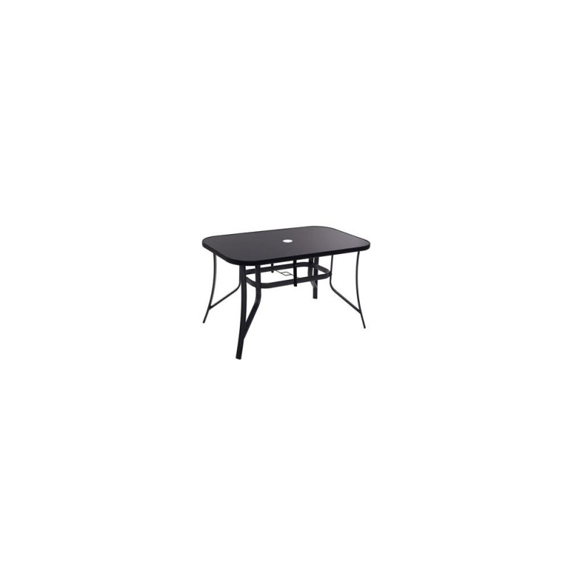 Zahradní stůl 150x90 cm SPRINGOS TOSCANA GF1038 černý