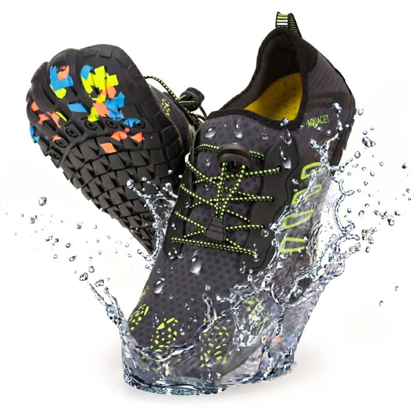 Pánské boty do vody vel. 42 AQUAGET AQ0089 černé/limetkové