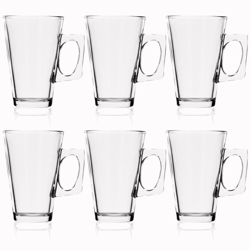 Sklenice na latte 255 ml 6ks SPRINGOS KI0183 čiré