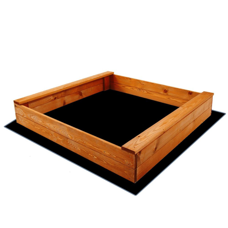 Dětské pískoviště s lavičkami 120x120 cm DECHLAND Basic 120I hnědé