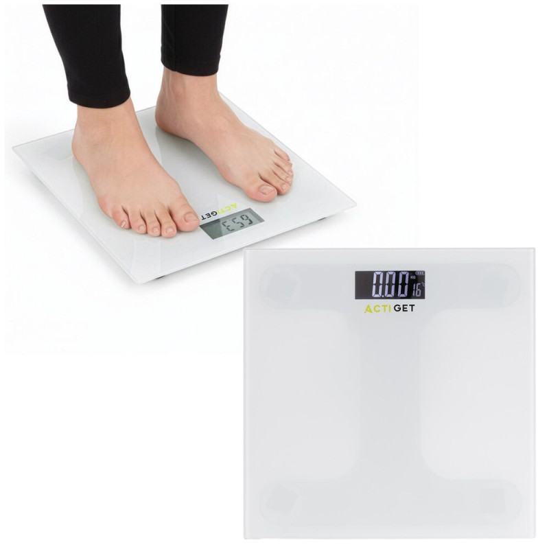 Osobní váha digitální 150 kg ACTIGET ACT0177 bílá