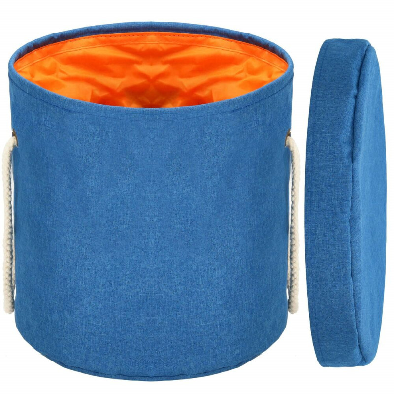 Úložný koš 27 l SPRINGOS HA0129 modro-oranžový