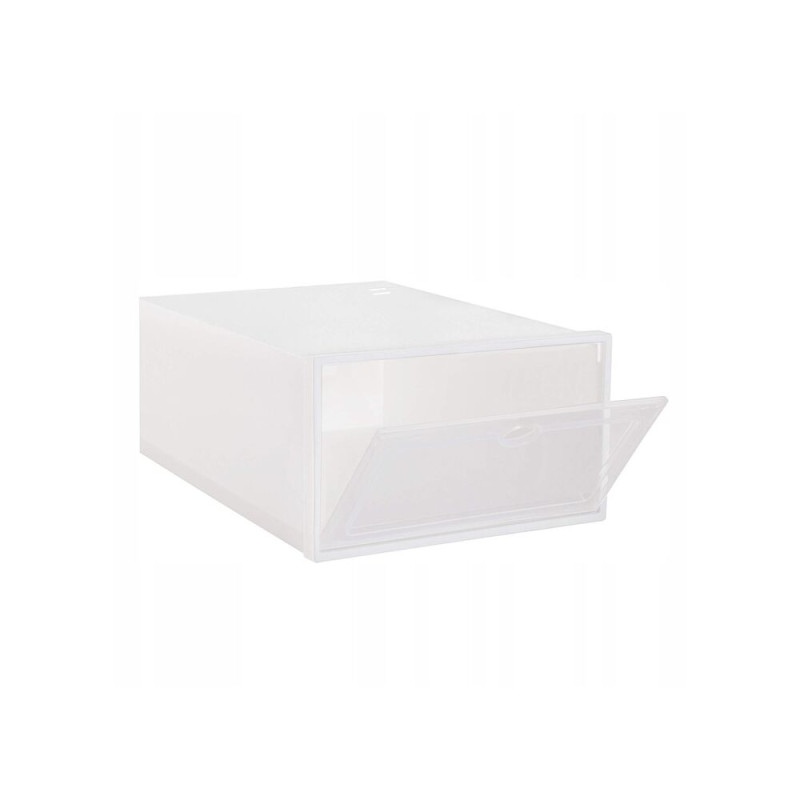 Úložný box na boty 31x21,5x12,5 cm SPRINGOS HA3007 bílý