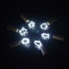LED řetěz Nano se špuntem - 2m, 20LED, 3xLR44, studená bílá