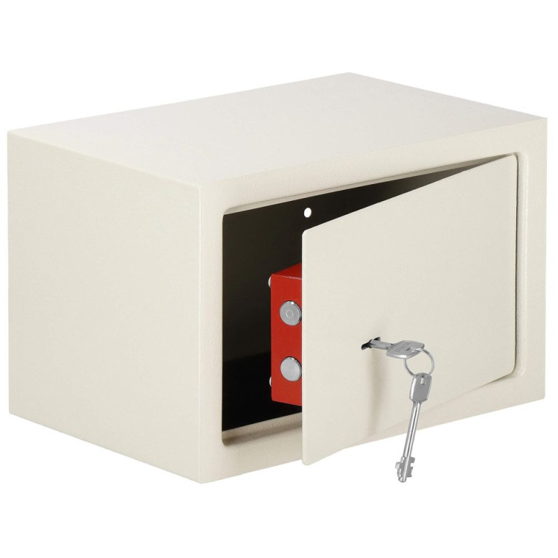 Trezor na peníze na klíč 31x20x20 cm SPRINGOS HA5056 béžový
