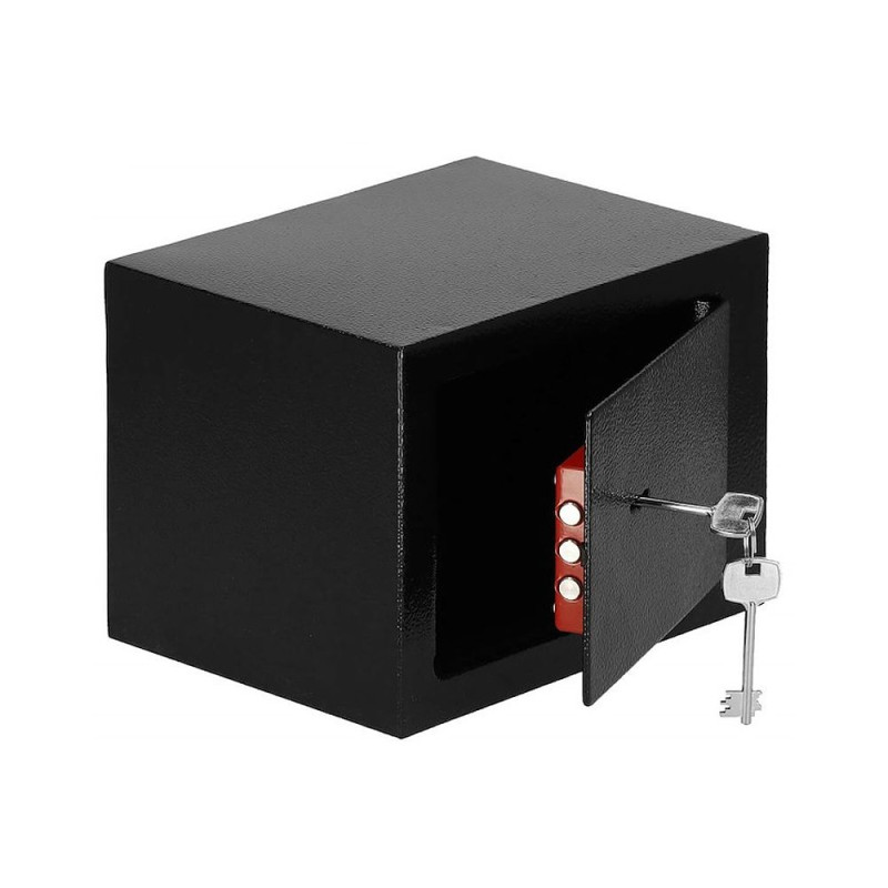 Trezor na peníze na klíč 23x17x17 cm SPRINGOS HA5052 černý