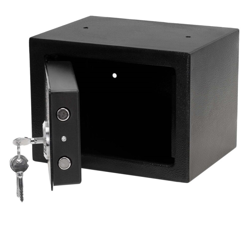 Trezor na peníze na klíč 23x17x17 cm SPRINGOS HA5278 černý