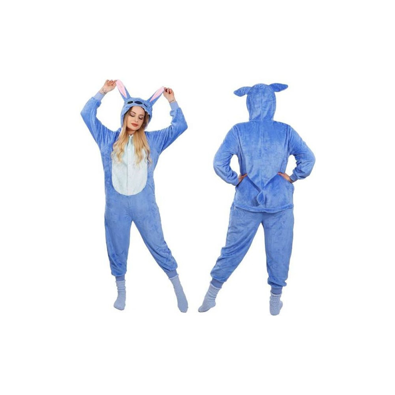 SPRINGOS Pyžamo Kigurumi Stitch modré, vel. L