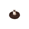 Pelíšek pro psa  kočku 60 cm, tmavě hnědý SPRINGOS ROYAL