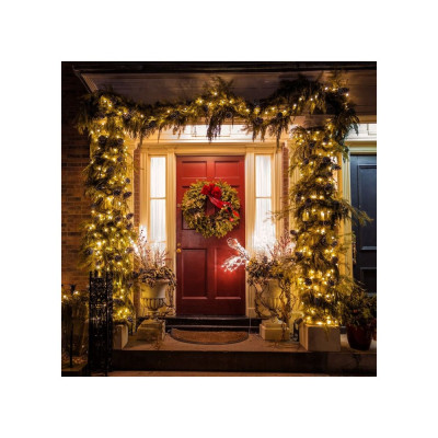 LED řetěz Nano - 10m, 100LED, 8 funkcí, IP44, teplá bílá