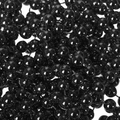 Vánoční řetěz Girlanda s korálky - 10m, 8mm, černá