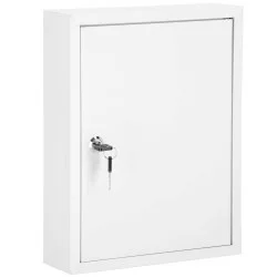 Skříňka na klíče 42 háčků, bílá SPRINGOS TX5034