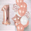 Sada narozeninových balónků 1, růžové SPRINGOS PS0022