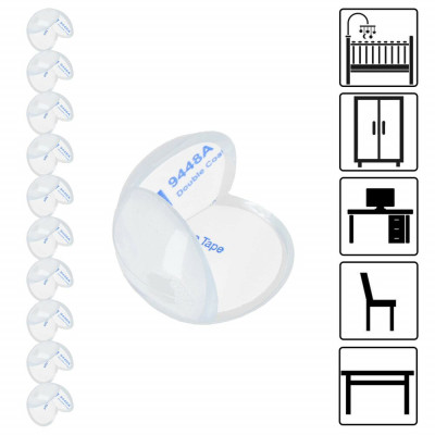 Samolepící silikonové rohy 3x2,5 cm, sada 10ks SPRINGOS HA5124