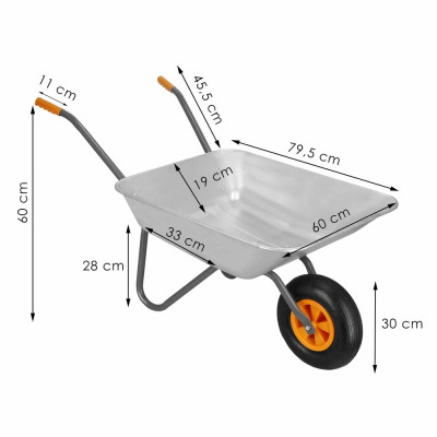 Zahradní kolečko 125l SPRINGOS GA0012