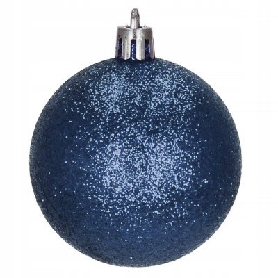 Vánoční baňky modré mix - 6cm, sada 20ks